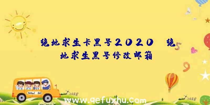 「绝地求生卡黑号2020」|绝地求生黑号修改邮箱